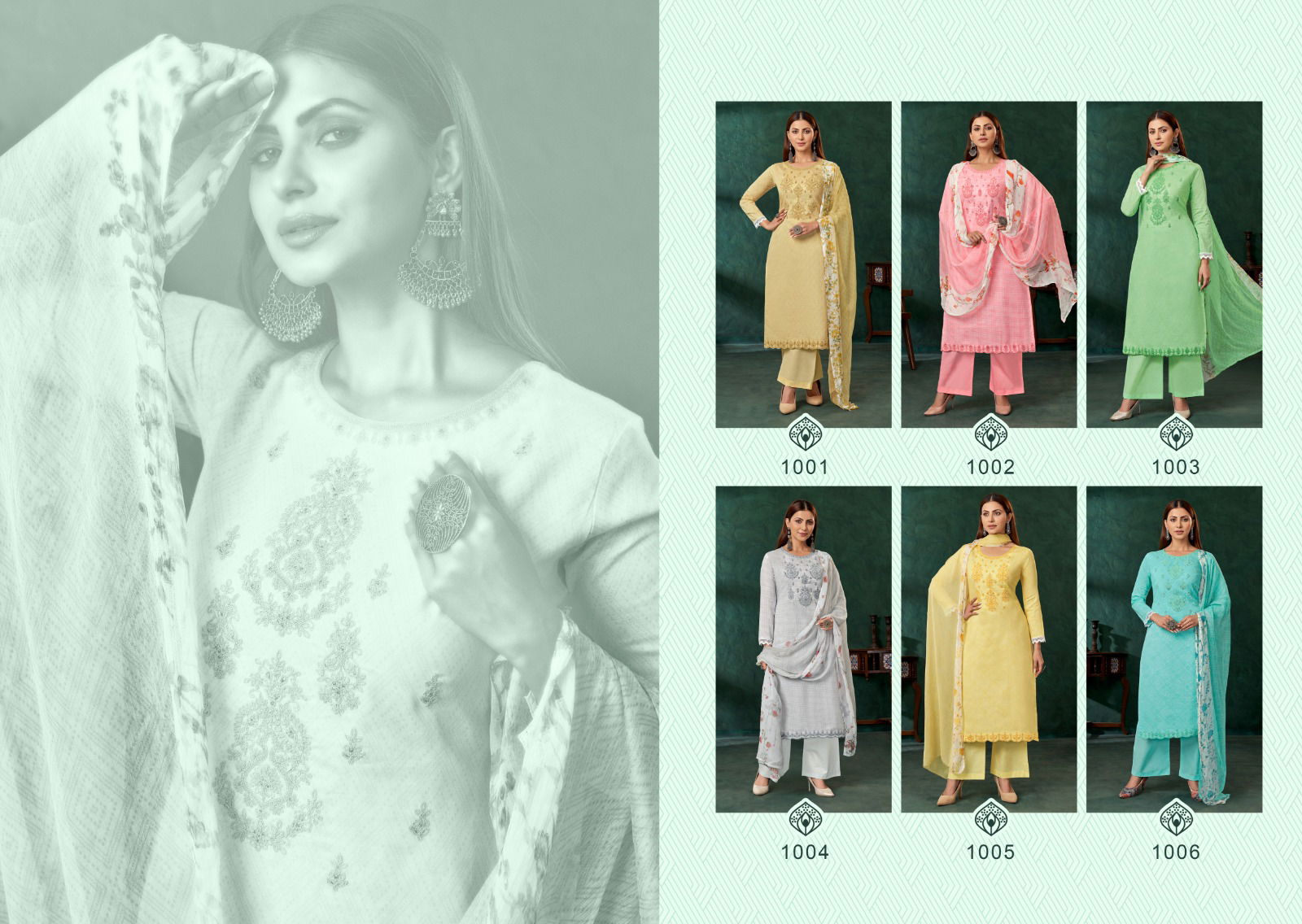 Aziza By ZSM Pure Cotton Pakistani Suit Catalog